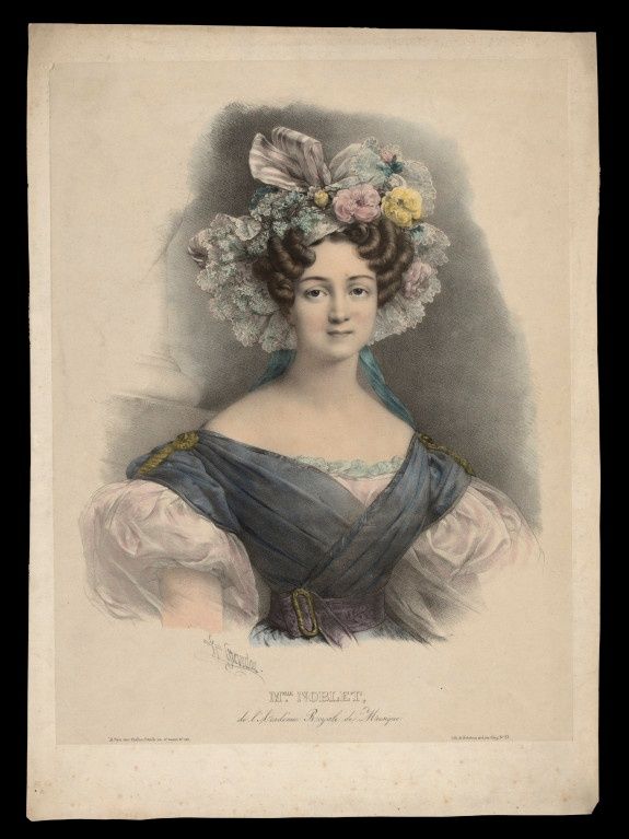 Lise Noblet (1801-1852) Franse ballerina die de hoofdrol Fenella in de opera 