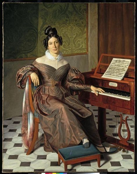 Isabelle Colbran (1785-1845) sopraan en eerste echtgenote van Rossini (1835)