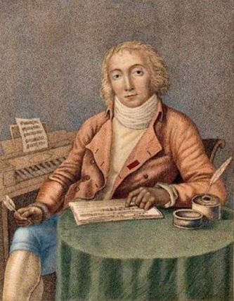 De Franse componist Nicholas-Marie Delayrac. (1753-1809)