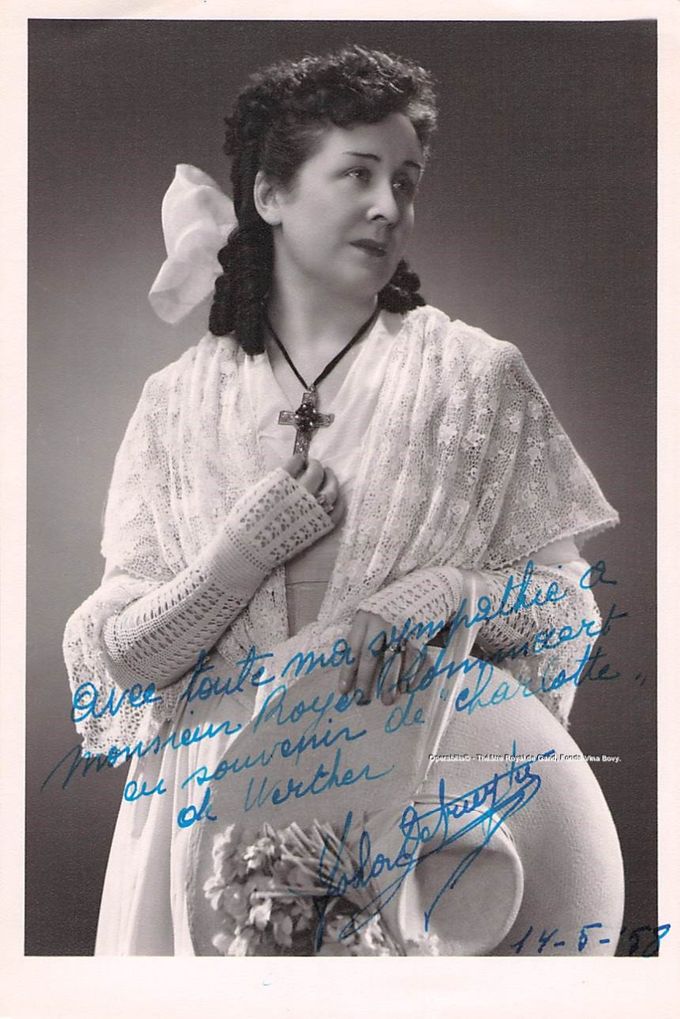 Yola De Gruyter (1914-1989) zong de rol van barones von Hohenfels in de laatse voorstelling van Sepp'l aan de 