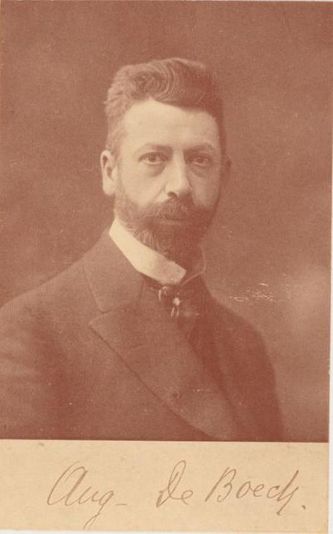 August De Boeck (1865-1937) ten tijde van de première in Gent 1921.
foto: privécollectie
