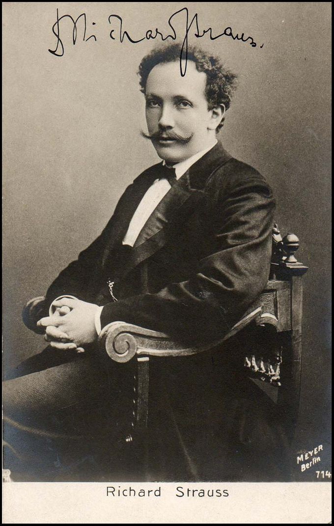 De nog jonge Richard Strauss de dirigent van bij de première op 23 december 1893 te Weimar.